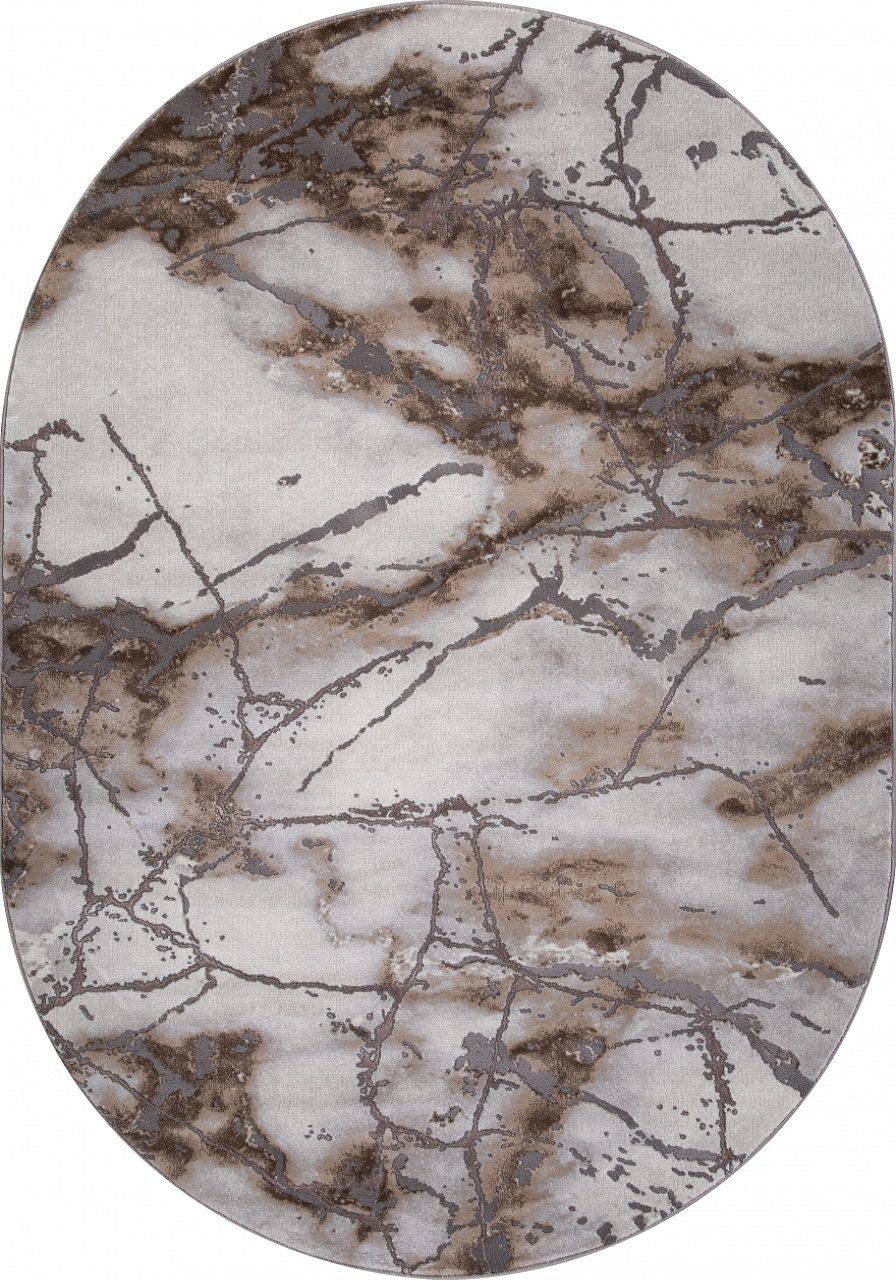 Ковер Graff Merinos 3270 grey-beige овал - Размер: 080x150