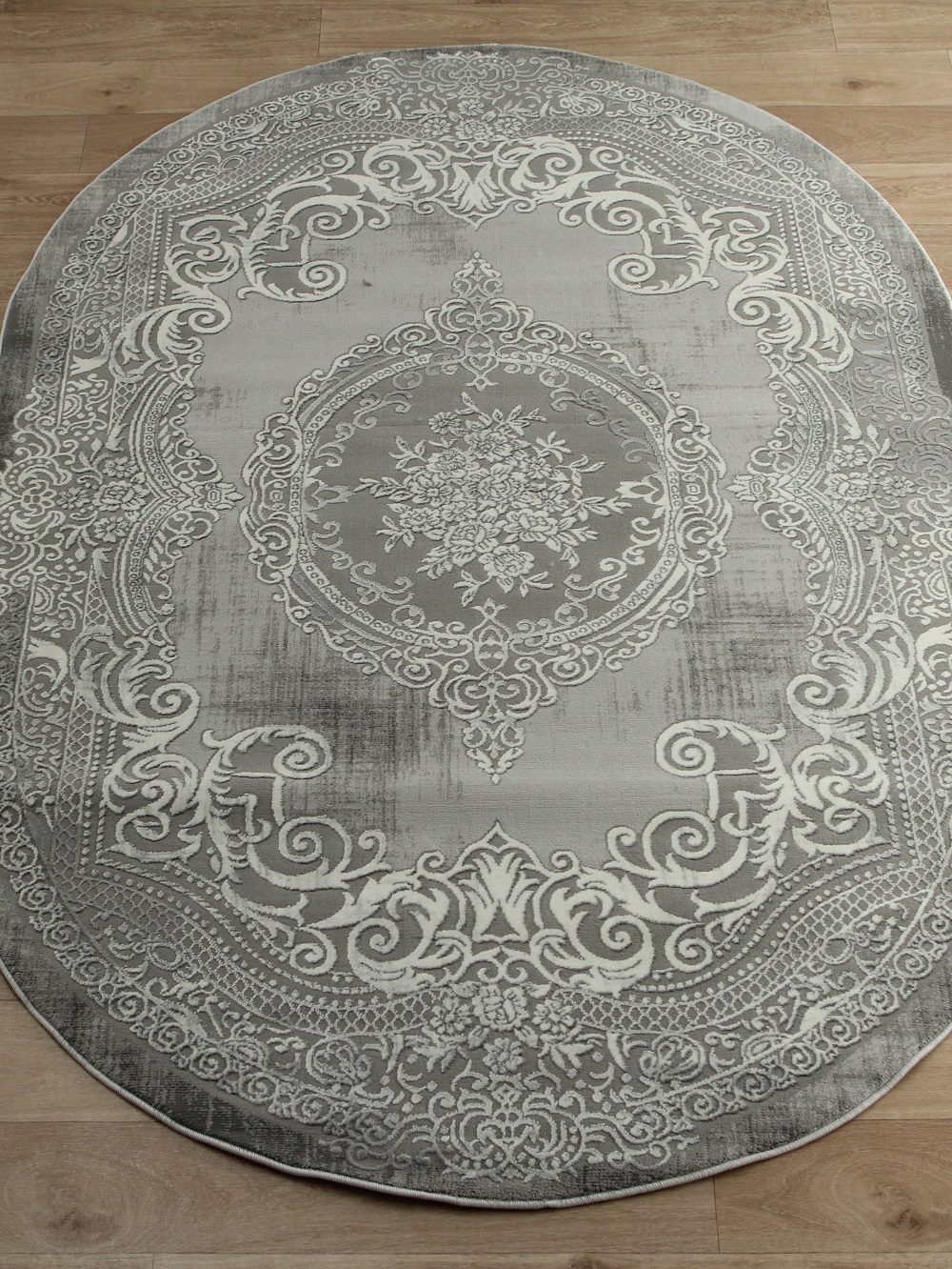Ковер Armina 3762A grey овал - Размер: 080x150