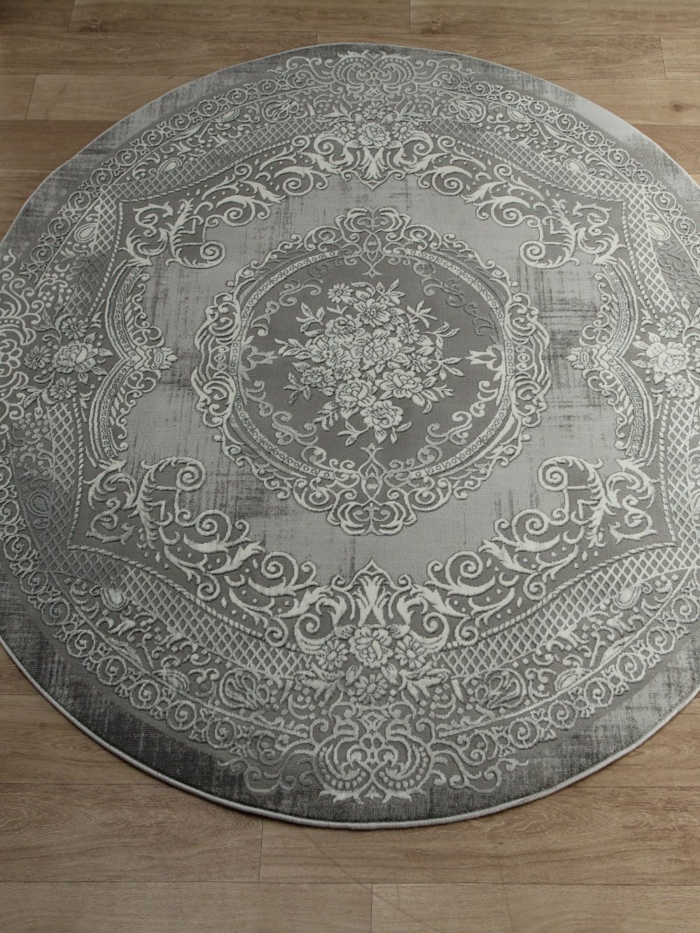 Ковер Armina 3762A grey круг - Размер: 160x160