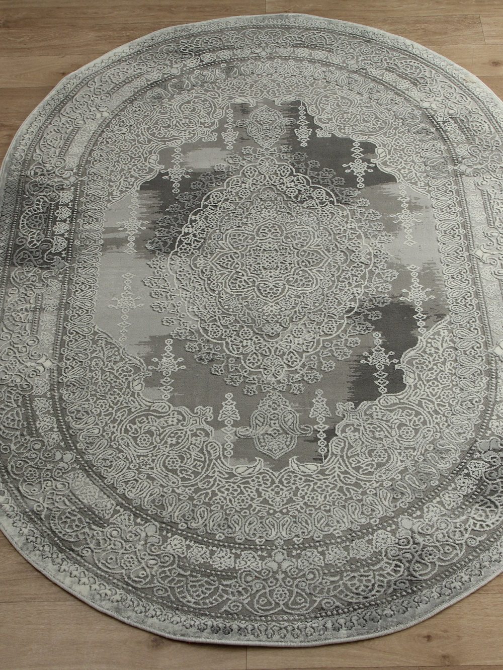Ковер Armina 3763A grey овал - Размер: 080x150