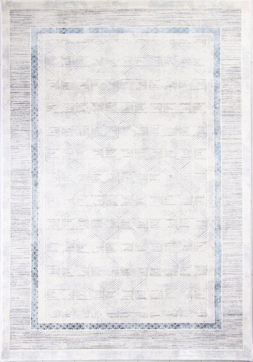 Ковер AMELI 9244B S.L.GREY/P.D.BLUE - Размер: 078x150