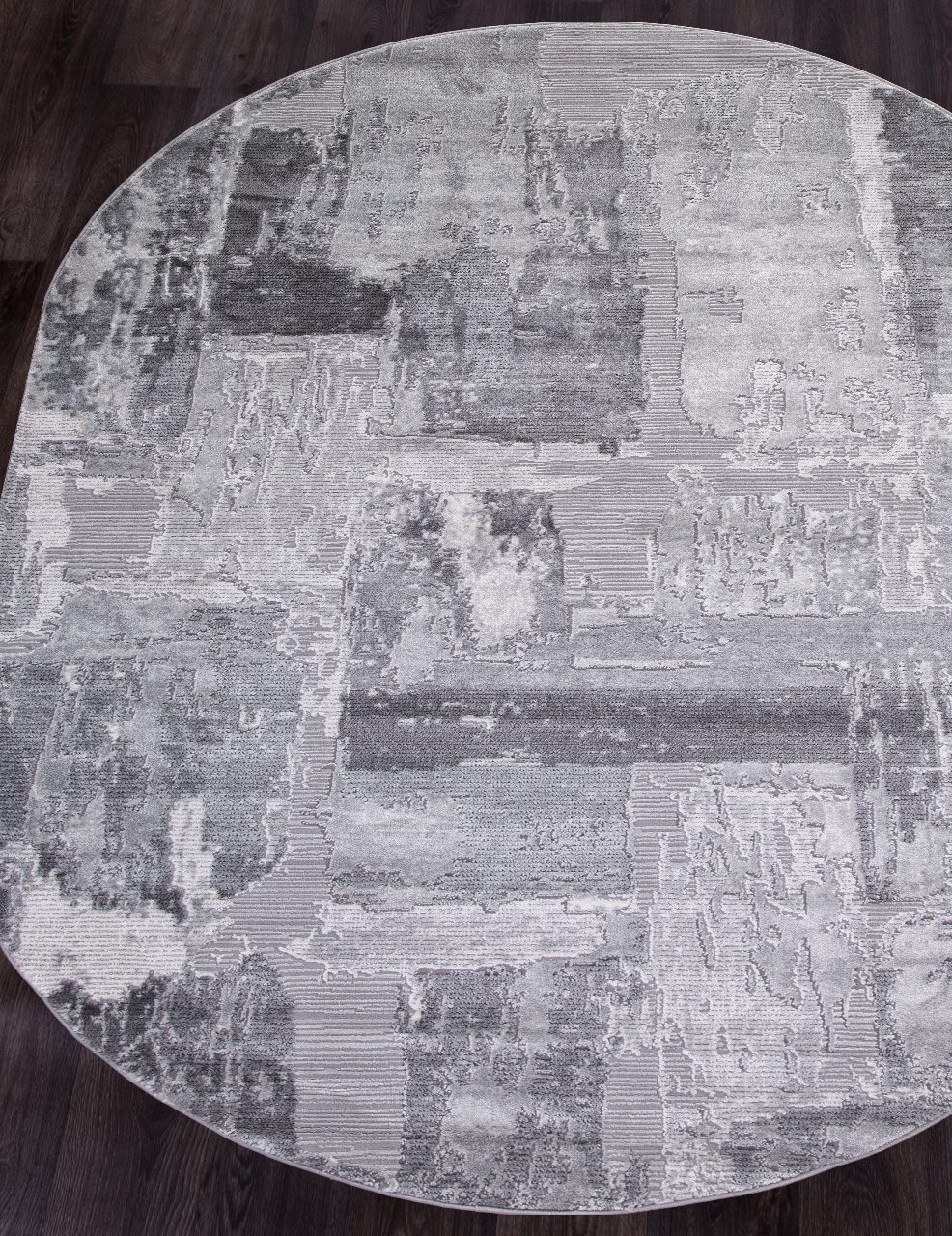 Ковер Armina 3758A grey овал - Размер: 080x150