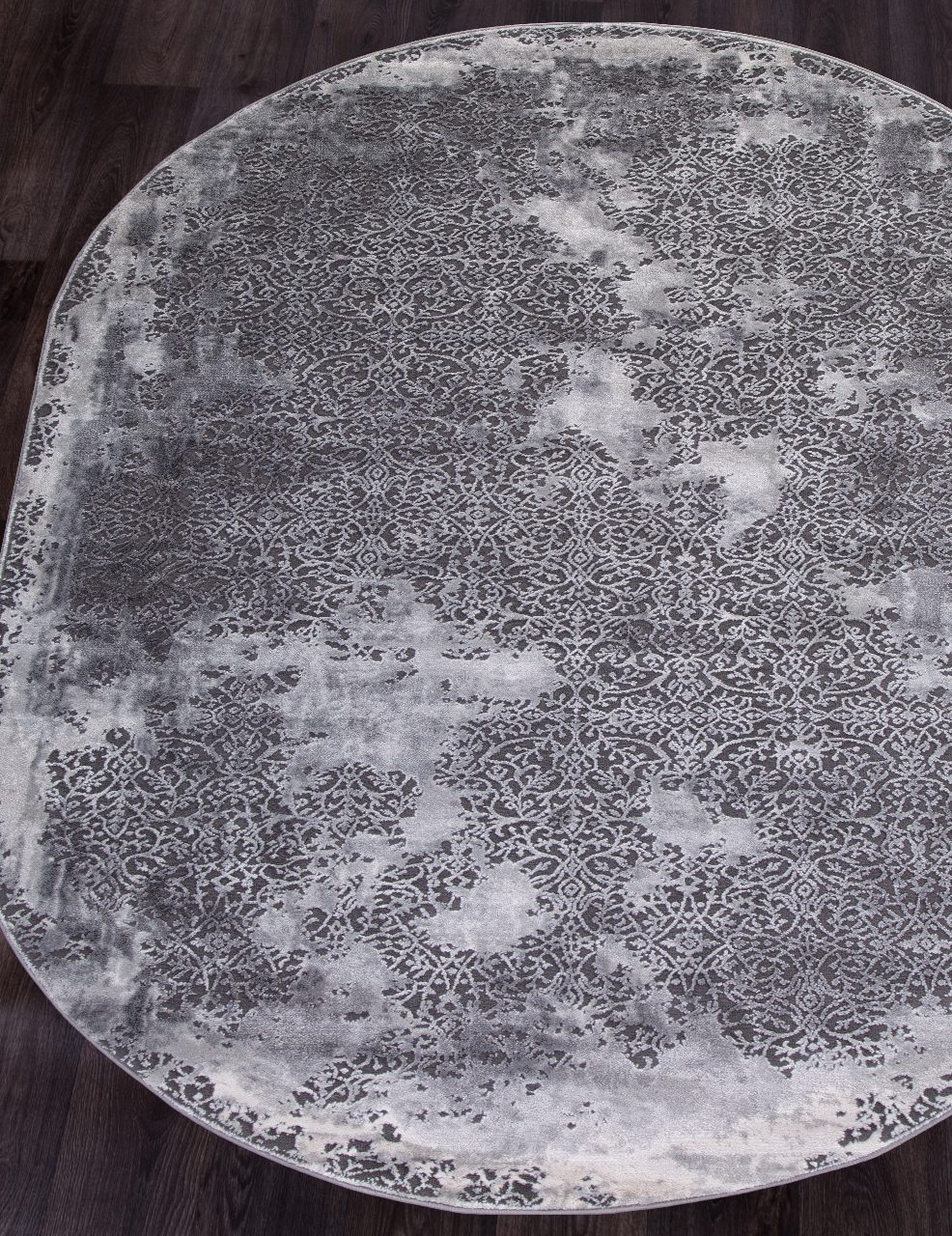 Ковер Armina 3792A grey овал - Размер: 080x150