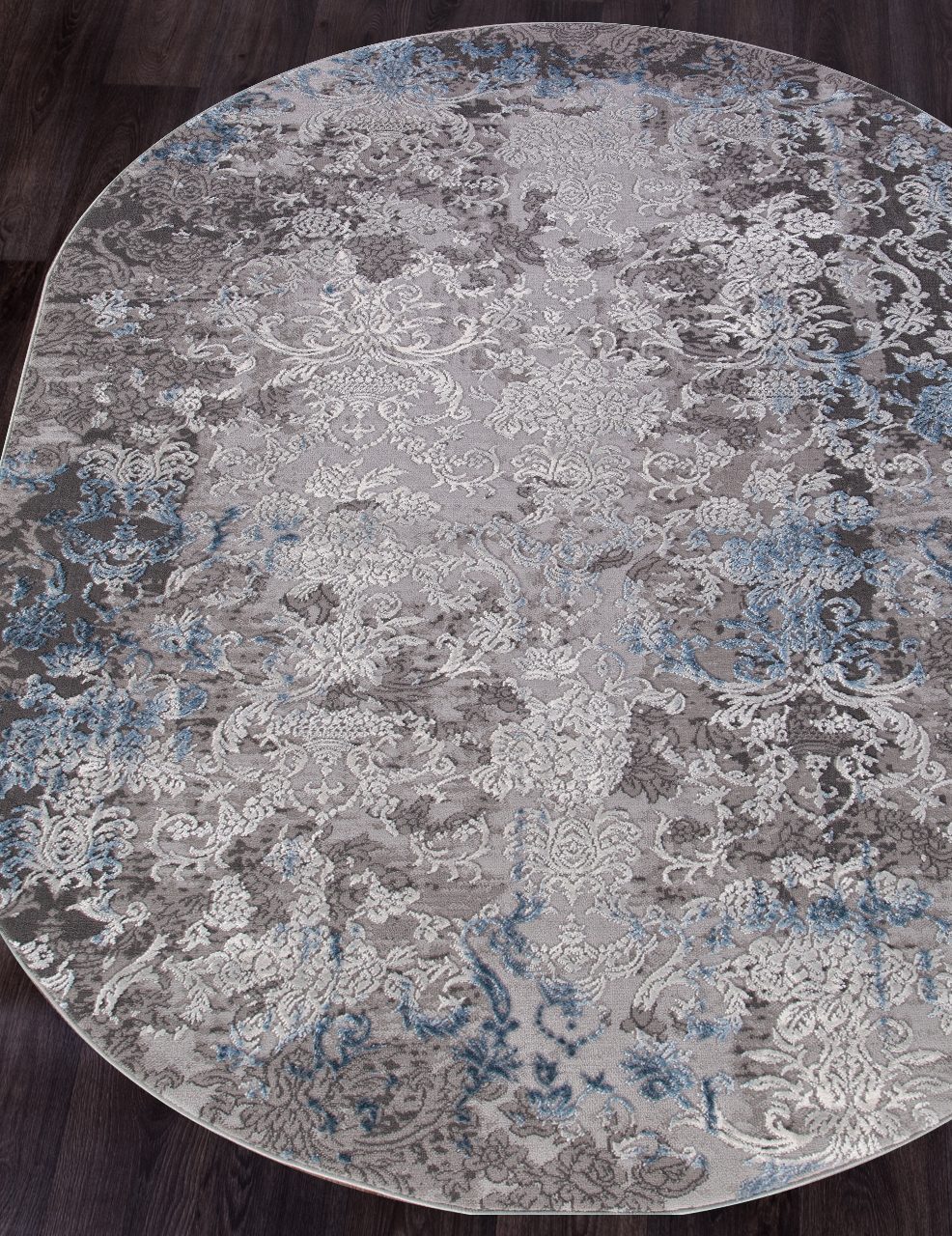 Ковер Armina 3852A blue овал - Размер: 080x150