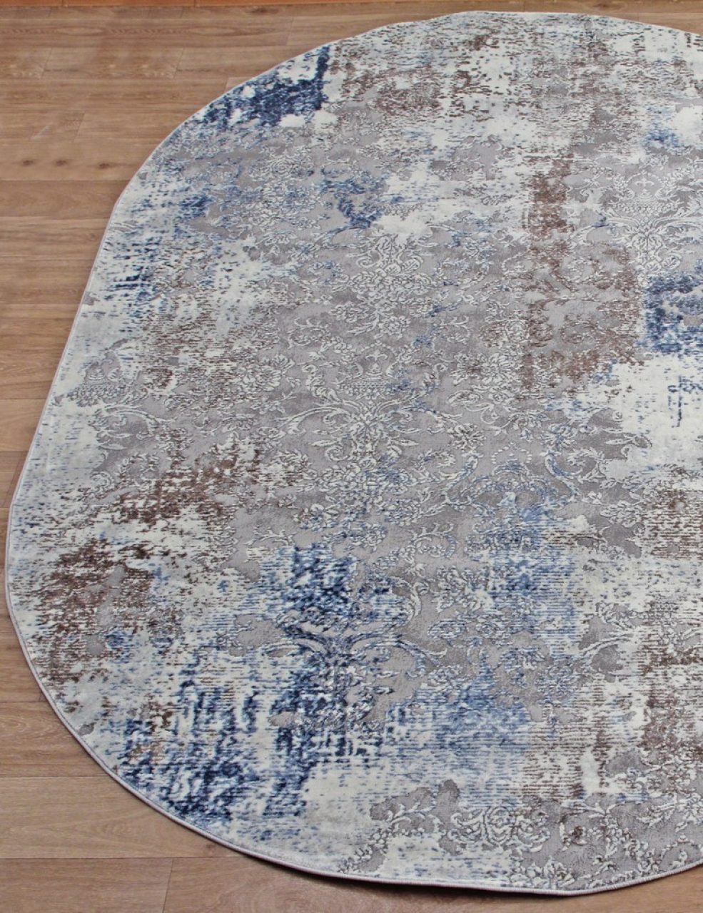 Ковер Armina 3853A blue овал - Размер: 080x150