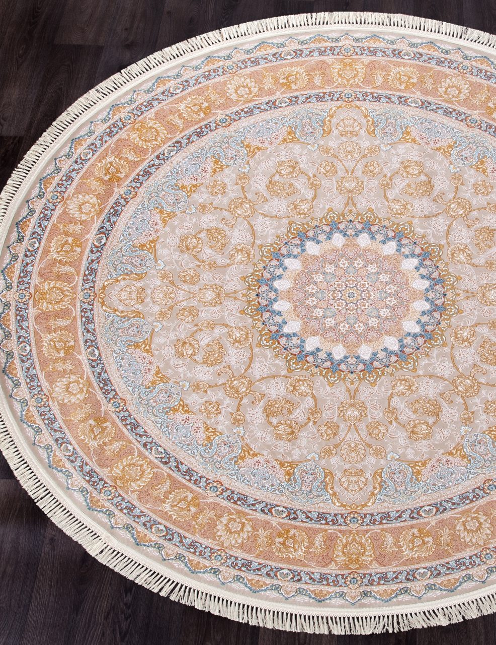 Ковер Farsi 1200 G253 pale blue круг - Размер: 150x150