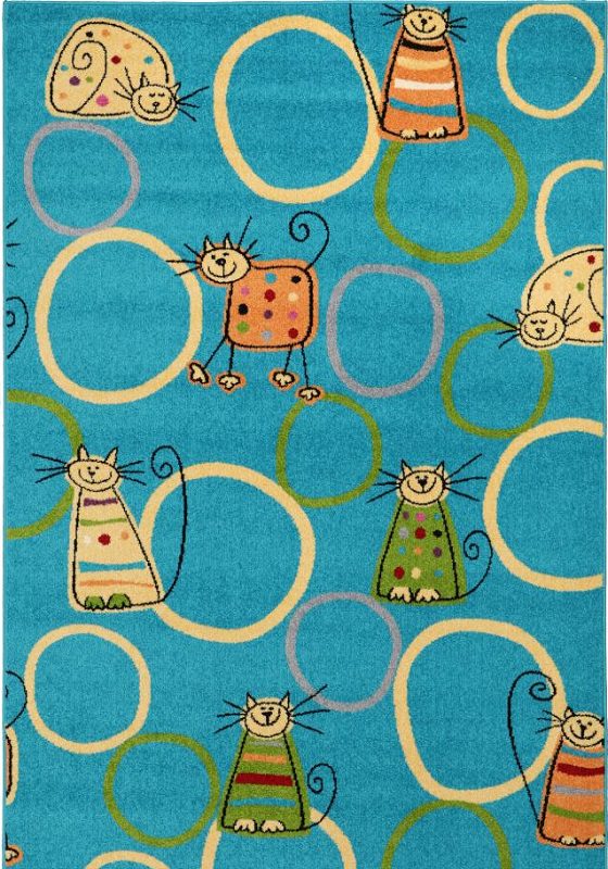 Ковер Funky Feline turquoise - Размер: 100x150