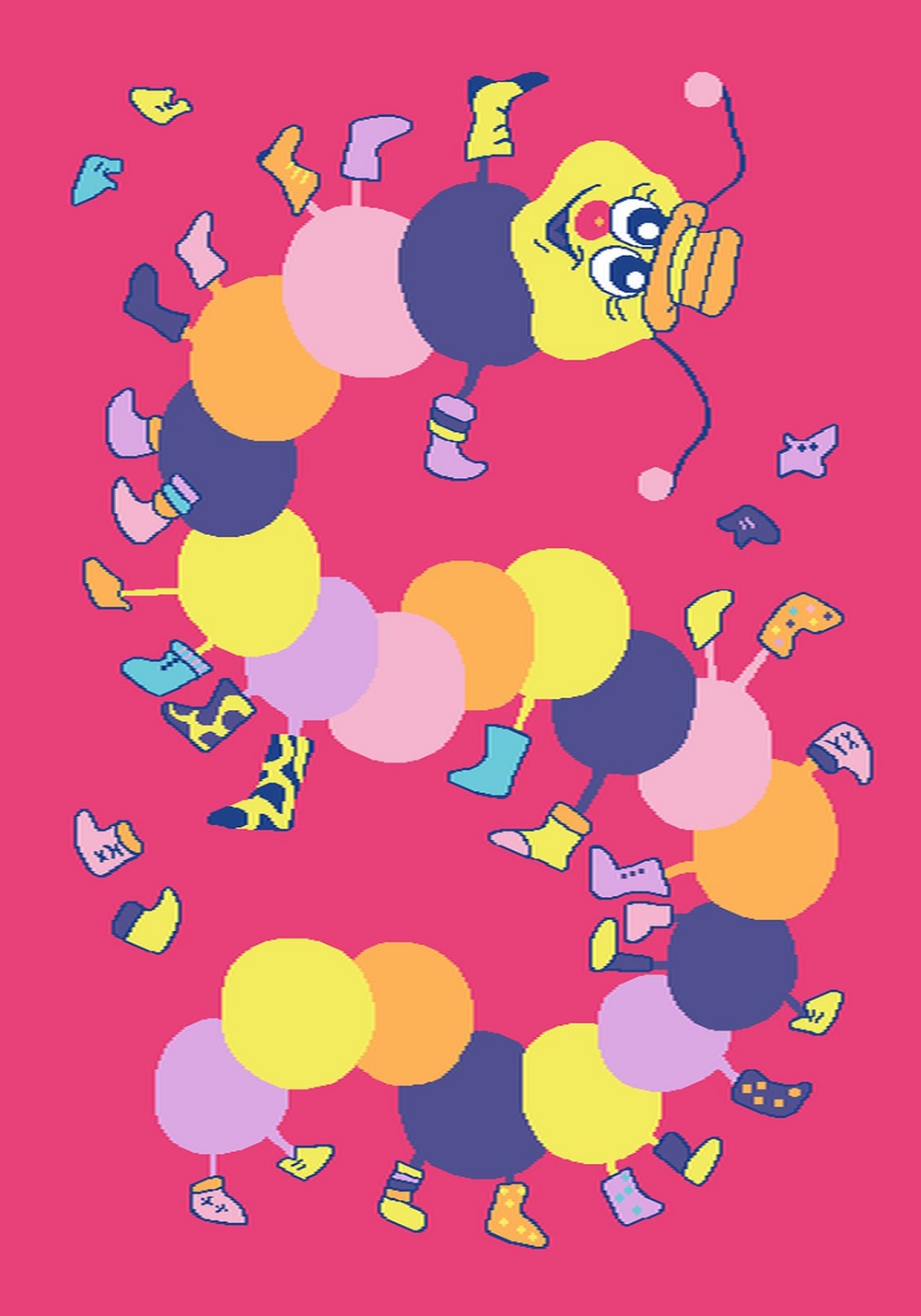 Ковер Funky Top Iwo amaranth - Размер: 160x220