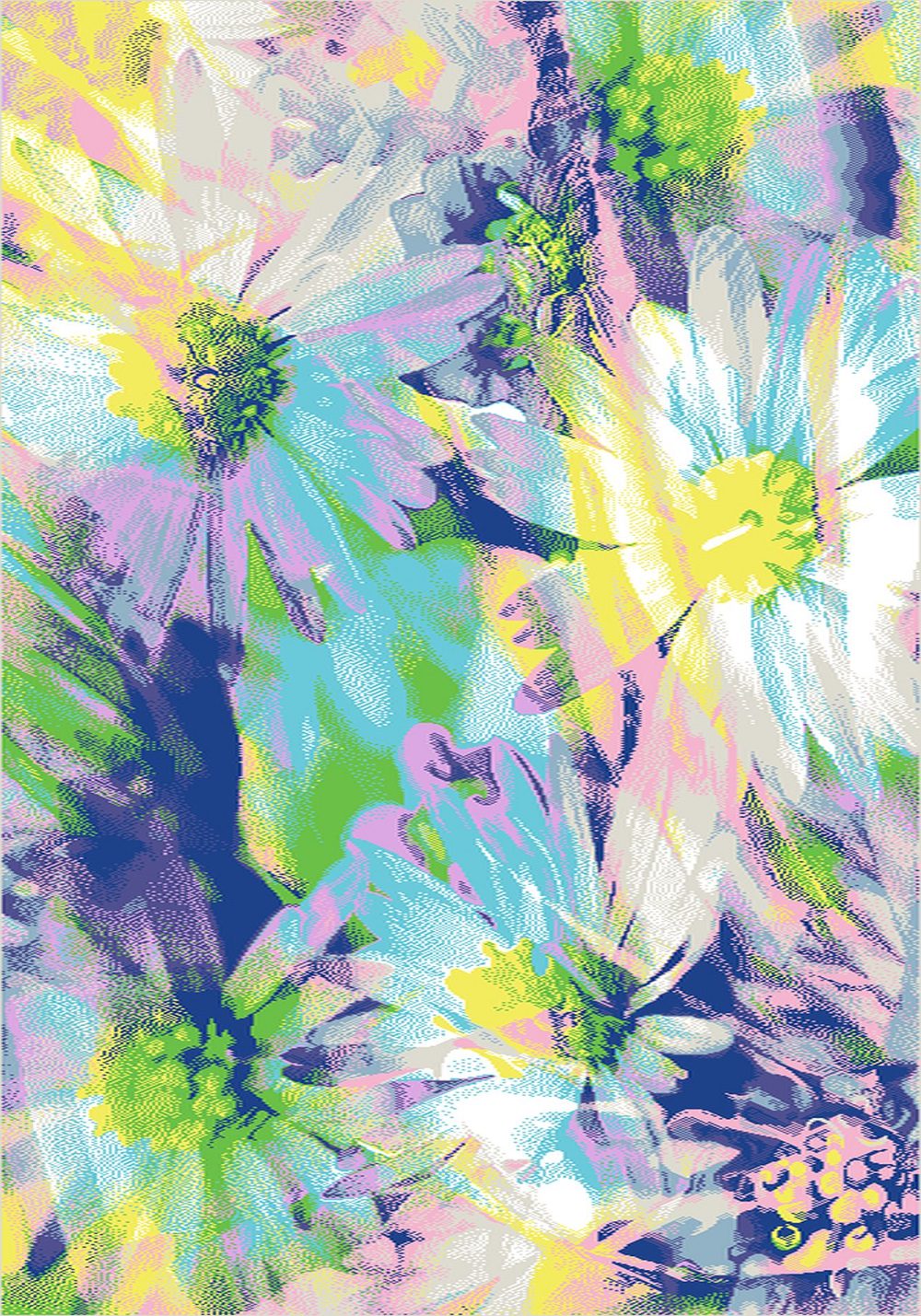 Ковер Funky Top Mag azure - Размер: 160x220