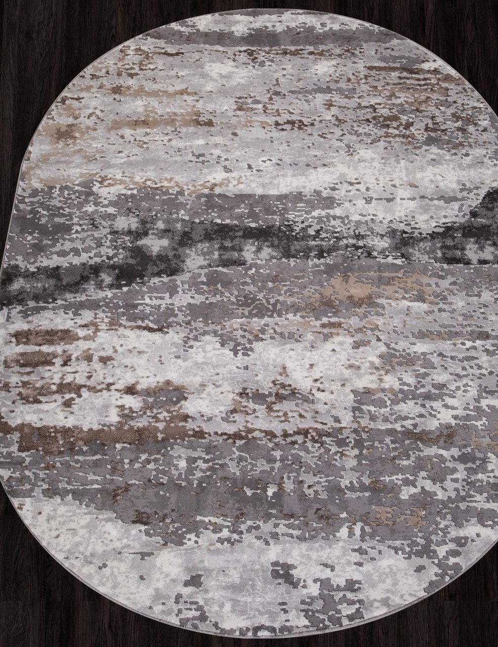 Ковер Graff Merinos F237 grey-beige овал - Размер: 080x150