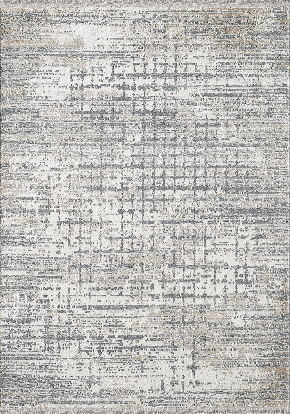 Ковер Stella 0017A L-grey/blue - Размер: 080x150