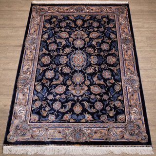 Ковер QUM 2003M navy-cream