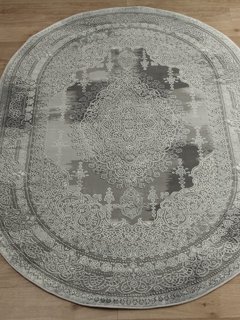 Ковер Armina 3763A grey овал