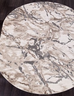 Ковер Armina 3819A grey/brown овал
