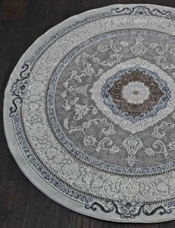 Ковер Armina 3874A blue круг