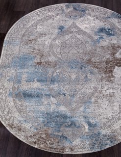 Ковер Armina 3879A blue овал
