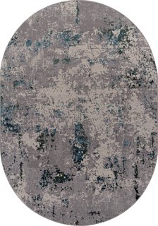 Ковер Liman F477 GREY-BLUE ОВАЛ